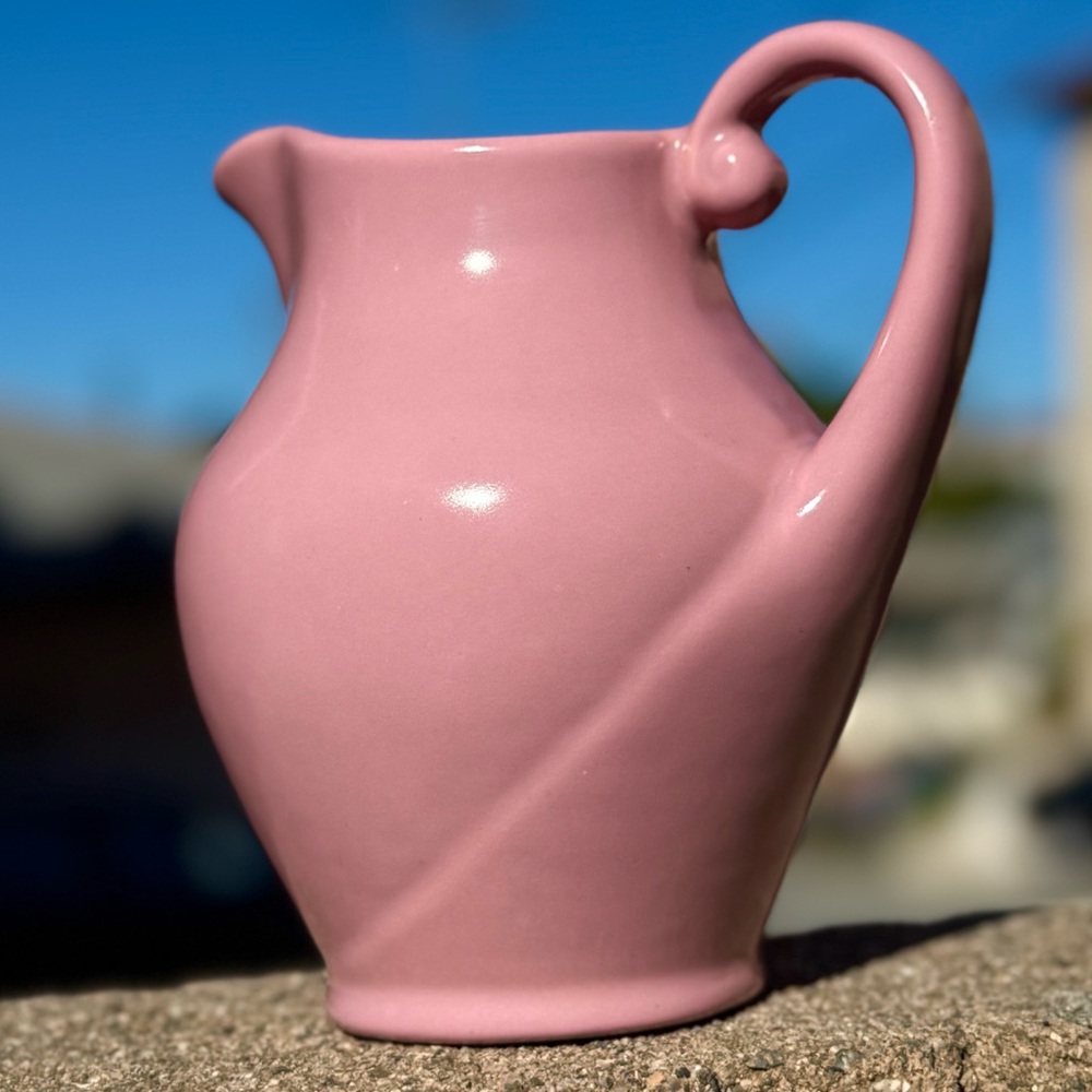 1960s Poppy Trail by Metlox stoneware ceramic pitcher